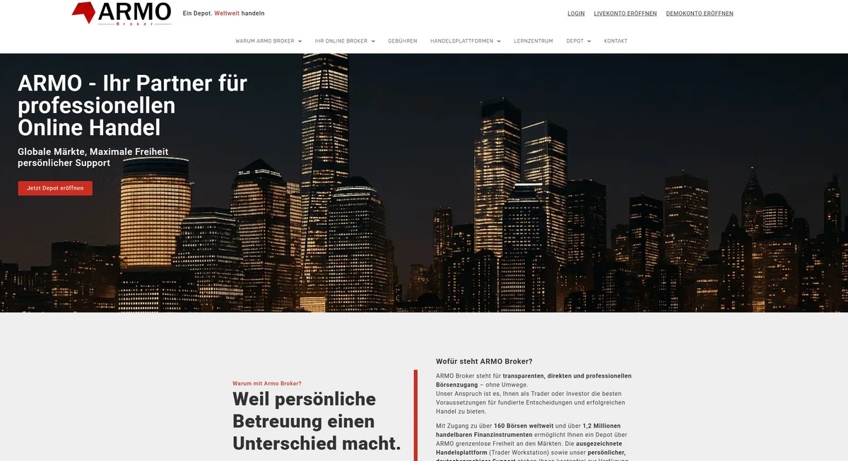 ARMO Broker Website